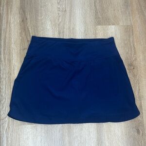 Adrienne Vittadini Navy Blue Circle Skater Skirt